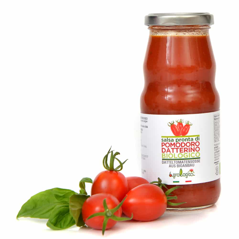 Salsa di pomodoro datterino biologico • Agrologica OP